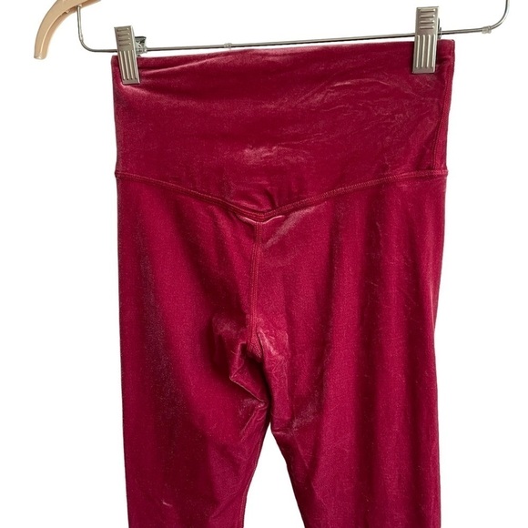 Athleta Elation Velvet Tight, Berry, Size XS - Picture 5 of 6